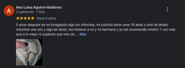 Reseñas de 864 Fumigaciones