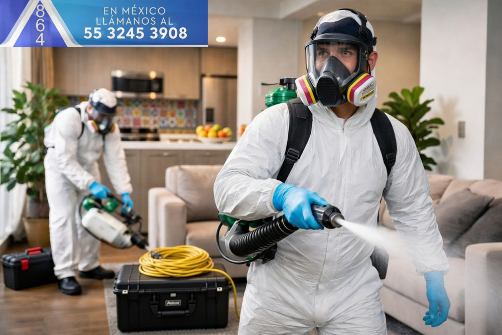 Fumigaciones profesionales en CDMX por 864 Fumigaciones: especialistas en fumigación de chinches, fumigación de cucarachas y control de todas las plagas del hogar con garantía