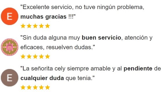 Reseñas de Google con opiniones positivas de clientes en 864 Fumigaciones