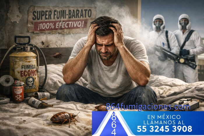 Problema de chinches que siguen saliendo después de fumigar en casa - Servicio profesional en CDMX